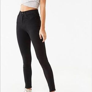 High waist skinny jeans